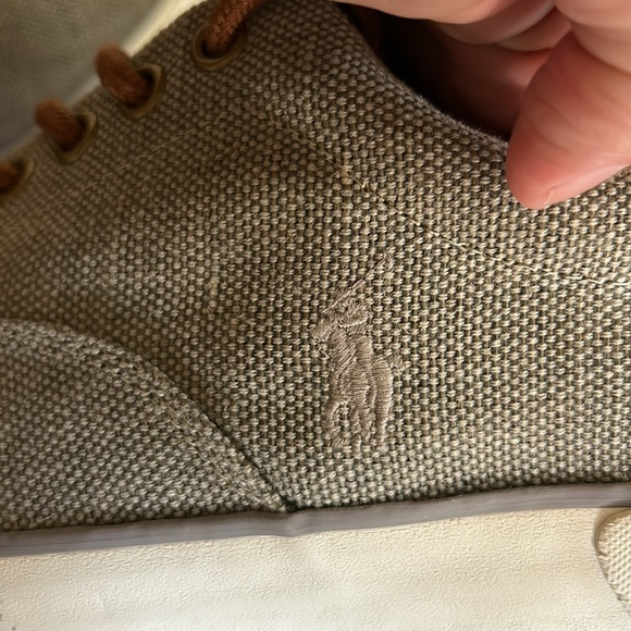 Polo Ralph Lauren Forestmont II Burlap Sneaker - Men's - Grey Size 10 - Picture 10 of 10